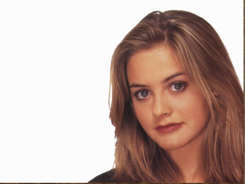 A hot free sexy wallpaper photo of Alicia Silverstone from our gallery