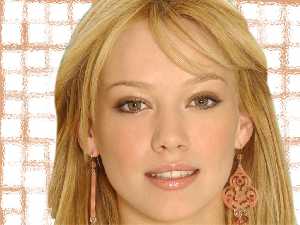 hot free sexy wallpaper photo pic of Hilary Duff Face