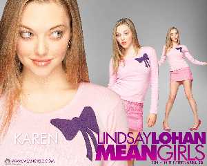 hot free sexy wallpaper photo pic of Lindsay Lohan As Karen In Mean Girls